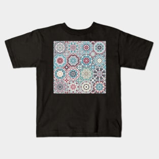 Octagonal Oriental and ethnic motifs in patterns. Kids T-Shirt